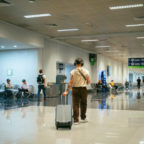 Passenger Wait Flight on the LGA